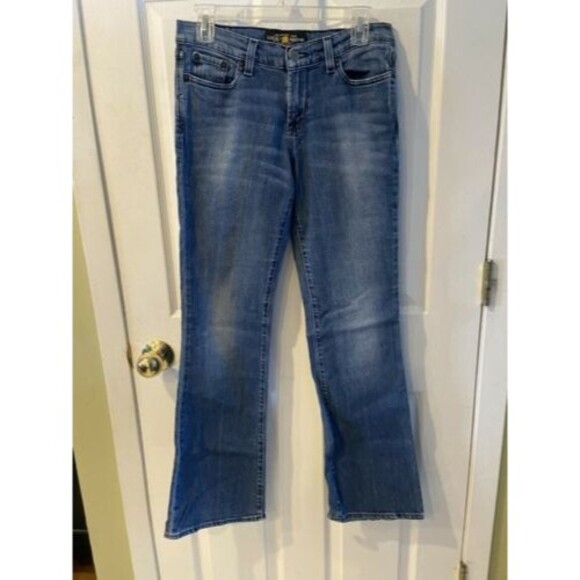 Lucky Brand Jeans Womens Sz 4/27 Leslie Sweet N Low Bootcut Stretch Low Rise Y2K - Picture 7 of 8